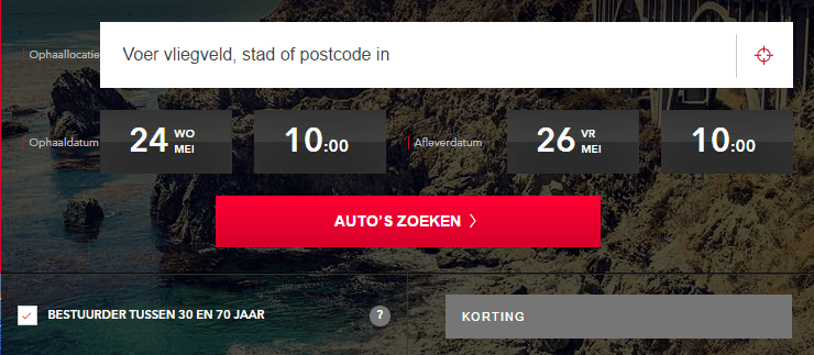 Avis kortingscode veld
